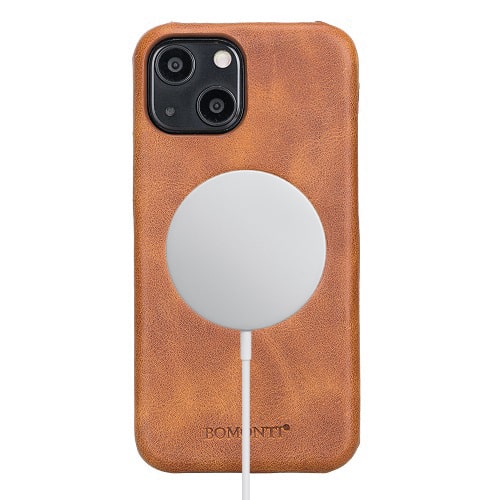 Rostar Brown Leather iPhone 13 Mini Detachable Bi-Fold Wallet Case with Mag Safe & Card Holder - Bomonti - 17