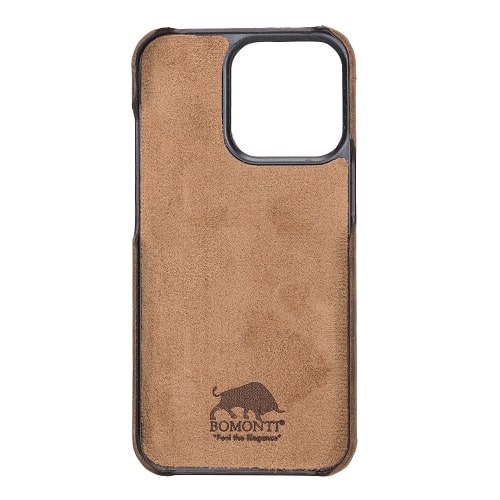 Rostar Tan Brown Leather iPhone 13 Pro Detachable Bi-Fold Wallet Case with MagSafe & Card Holder - Bomonti - 17