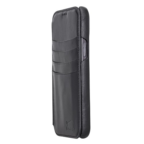 Rostar Black Leather iPhone 13 Pro Max Detachable Bi-Fold Wallet Case with MagSafe & Card Holder - Bomonti - 8