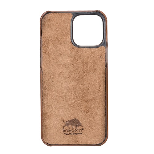 Rostar Golden Brown Leather iPhone 13 Pro Max Detachable Bi-Fold Wallet Case with MagSafe & Card Holder - Bomonti - 5