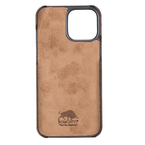 Rostar Tan Brown Leather iPhone 13 Pro Max Detachable Bi-Fold Wallet Case with MagSafe & Card Holder - Bomonti - 5