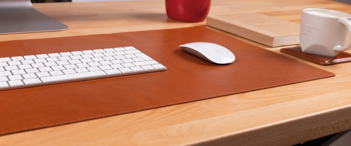 Leather Desk Mats for Office and Home Use - Bomonti
