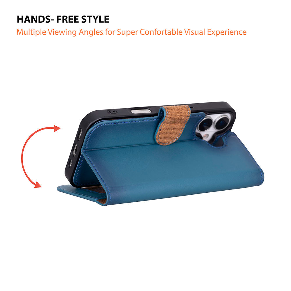 Leather iPhone 17 Detachable Wallet Case