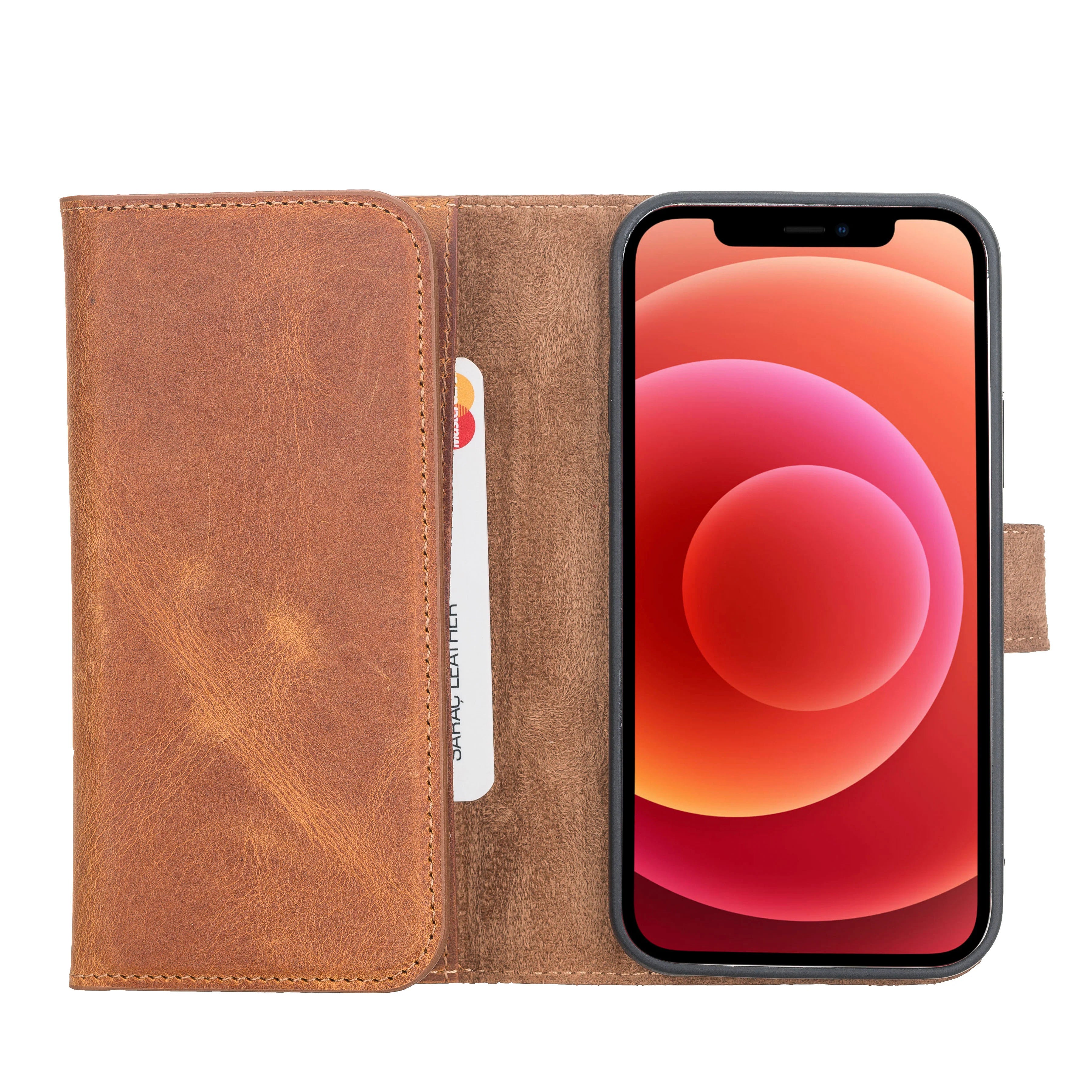 Santa iPhone 12 Pro Max Leather Detachable Wallet Case