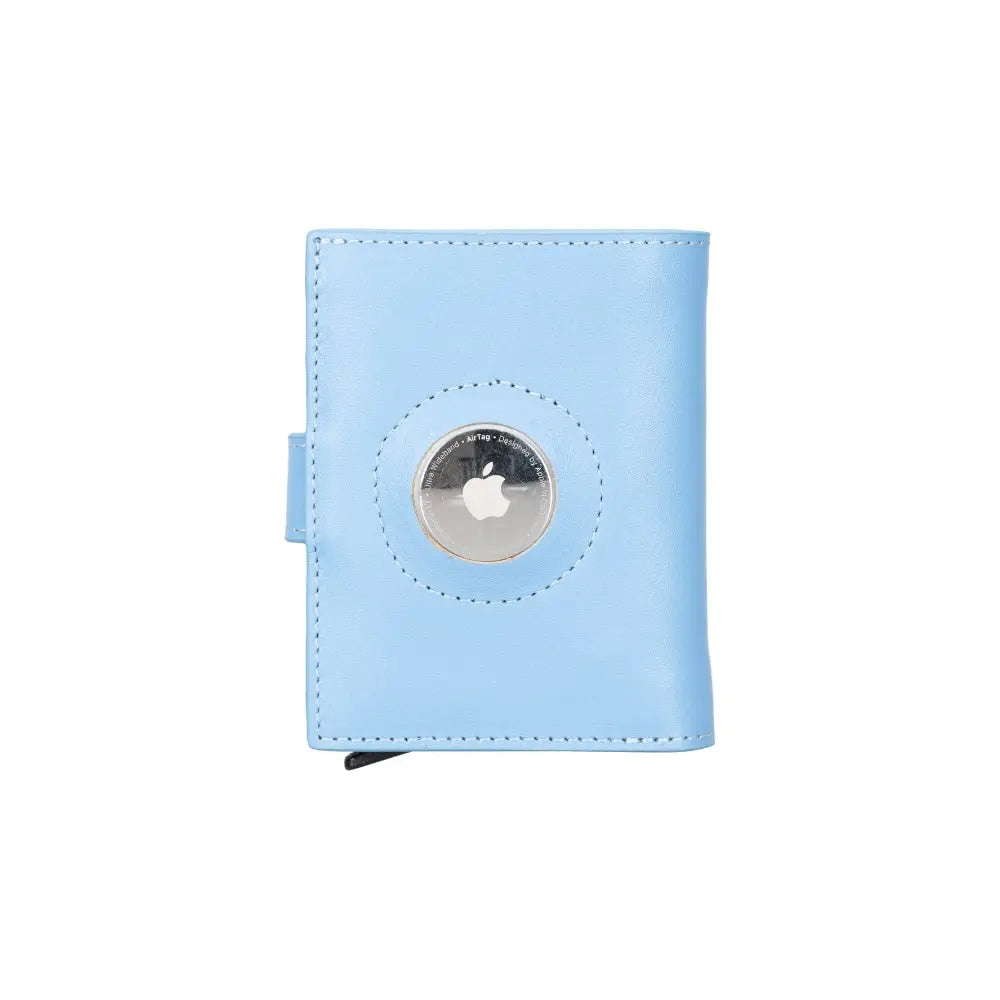 Blue Pop-Up Card Holder Wallet with AirTag