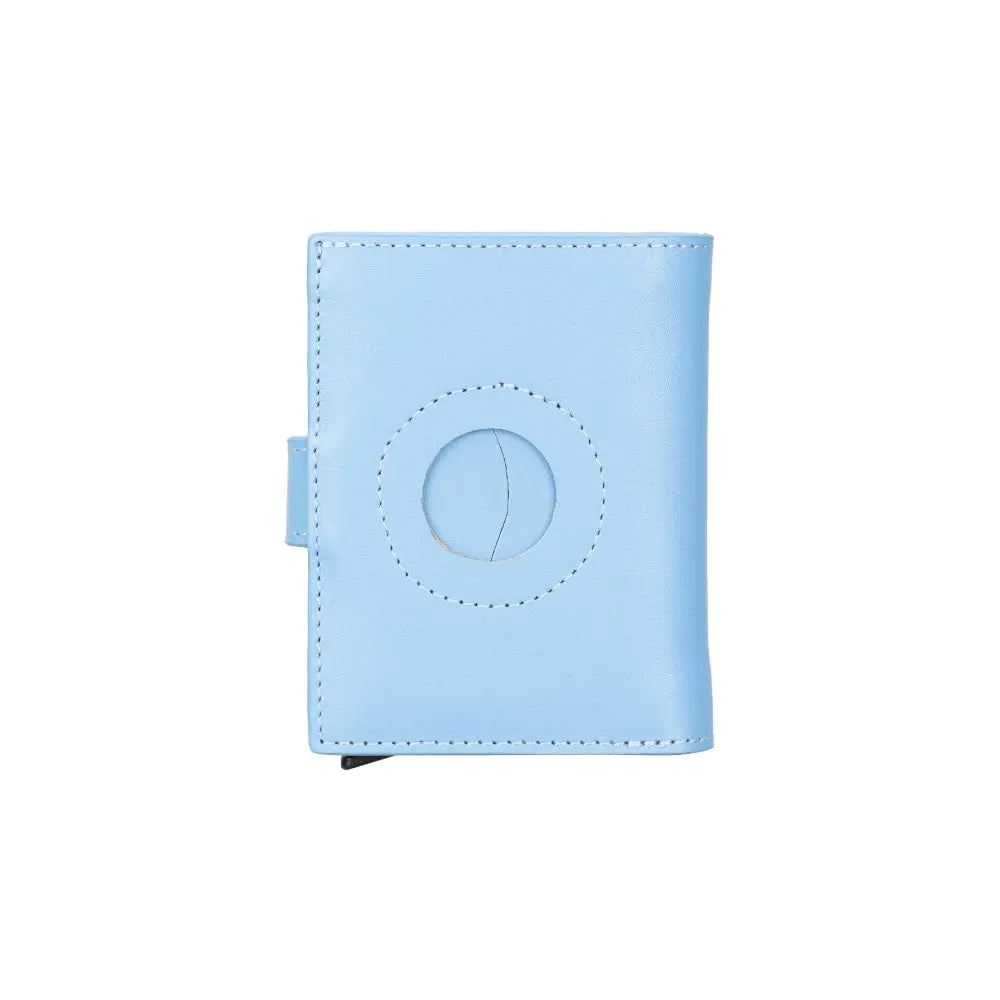 Blue Pop-Up Card Holder Wallet with AirTag