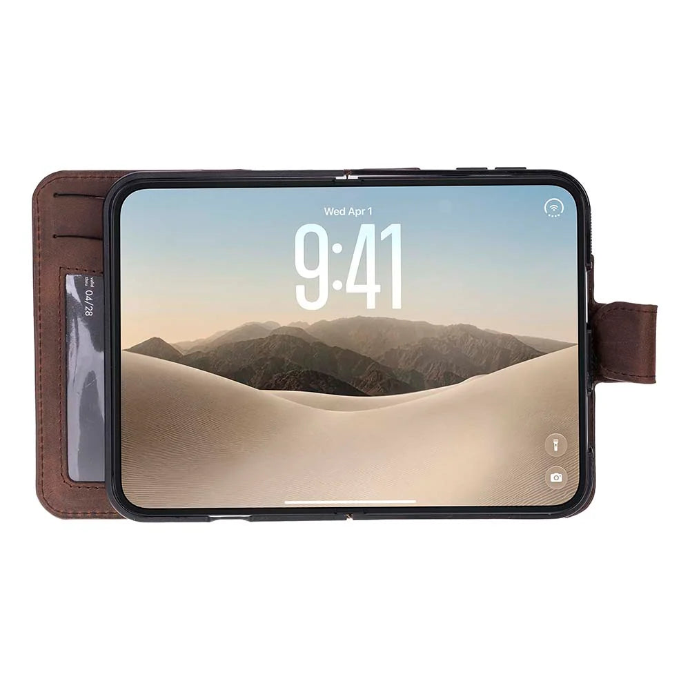 Magic iPhone Duo Leather Detachable Wallet Case