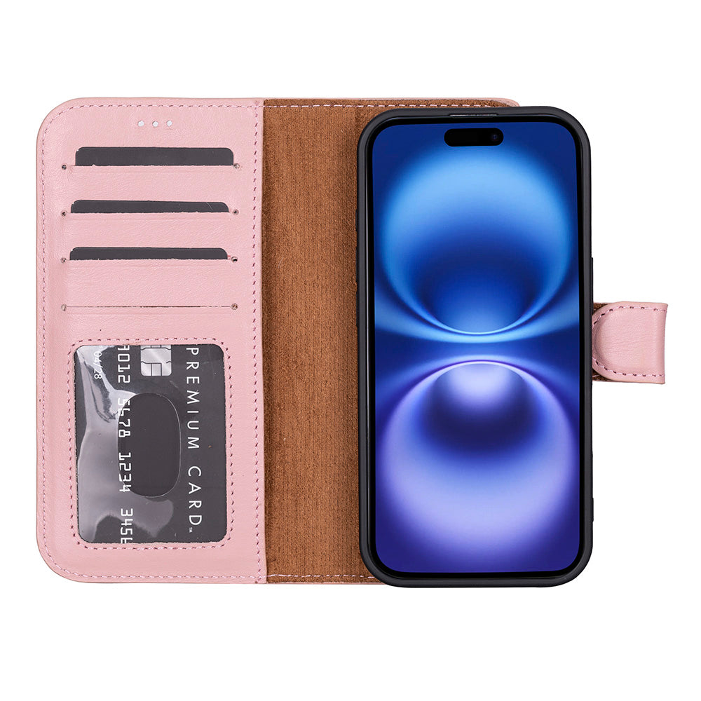 Leather iPhone 17 Detachable Wallet Case