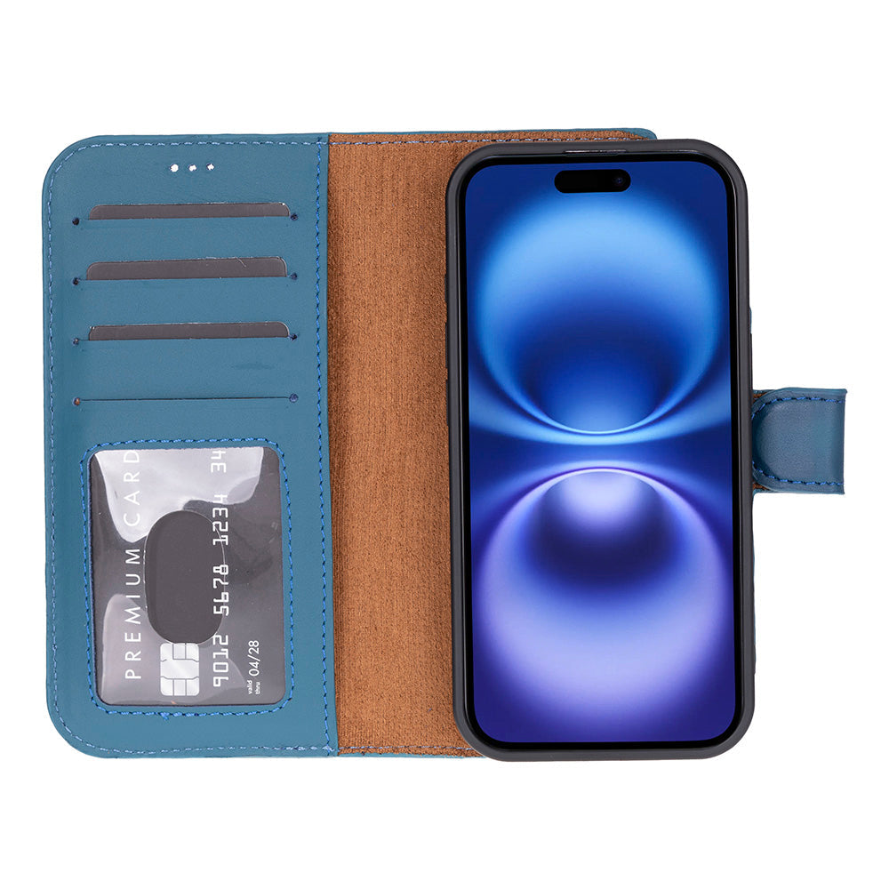 Leather iPhone 17 Detachable Wallet Case