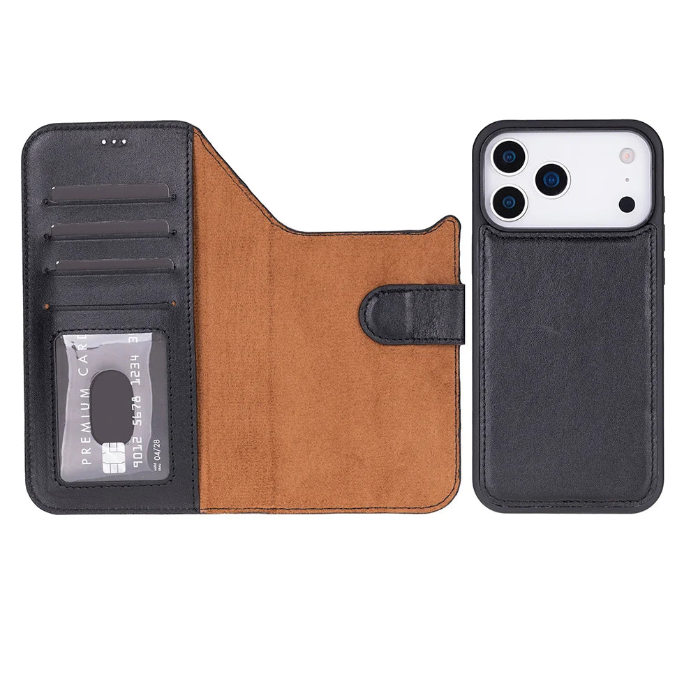 Magic iPhone 18 Pro Leather Detachable Wallet Case