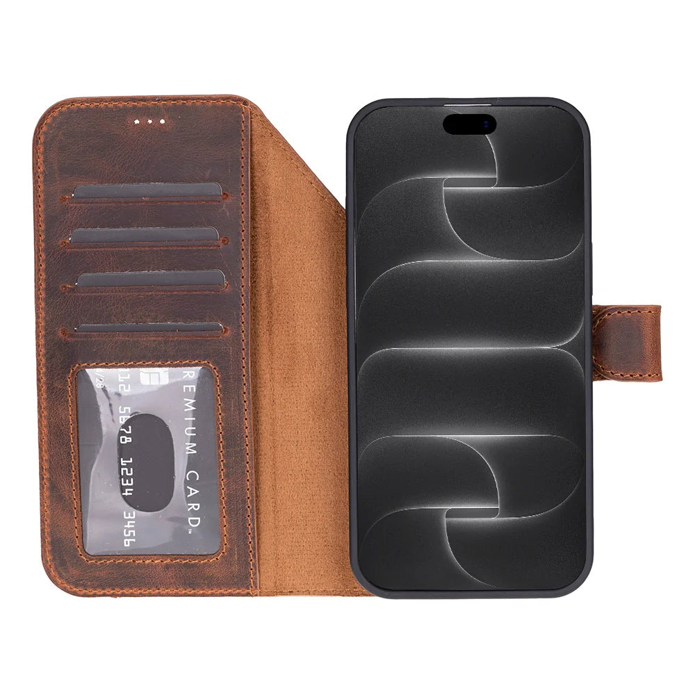 Magic iPhone 18 Pro Max Leather Detachable Wallet Case