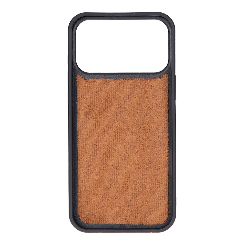 Tan Leather iPhone 17 Pro Detachable Wallet Case