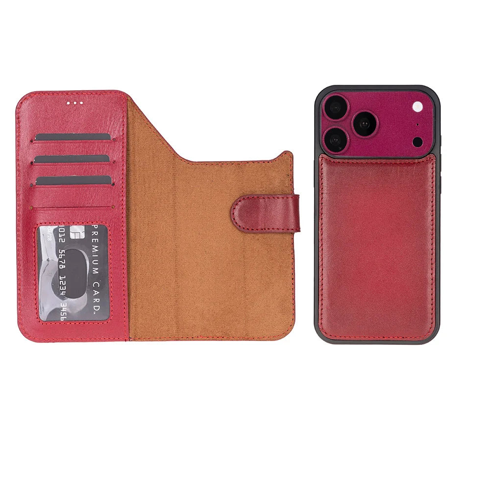 Magic iPhone 18 Pro Leather Detachable Wallet Case