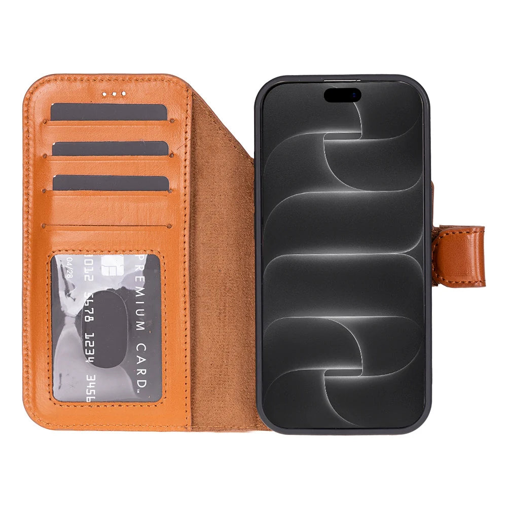 Magic iPhone 18 Pro Leather Detachable Wallet Case