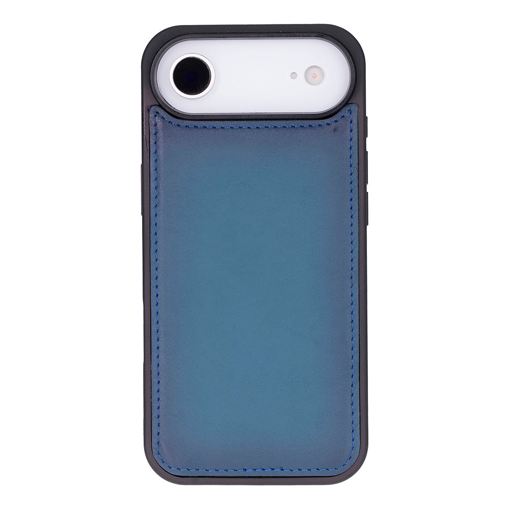 Blue Leather iPhone 17 Air Detachable Wallet Case