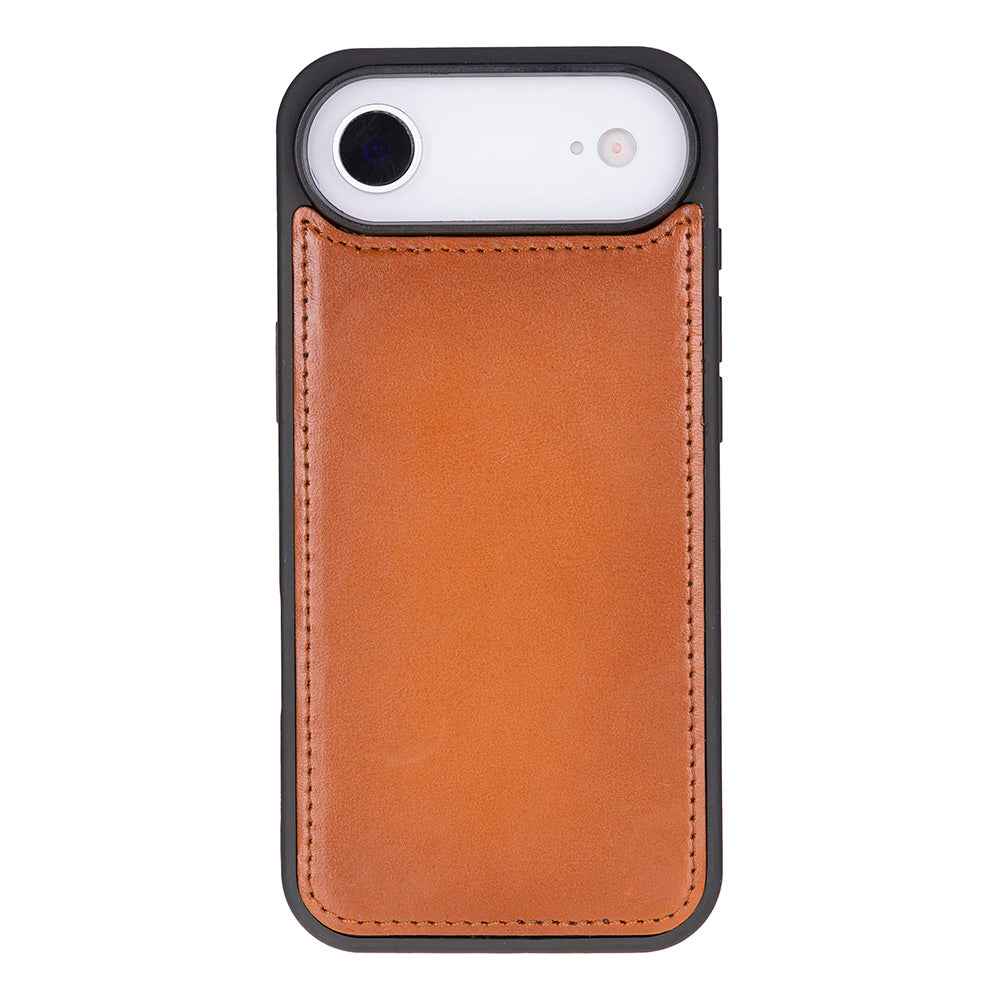 Tan Leather iPhone 17 Air Detachable Wallet Case