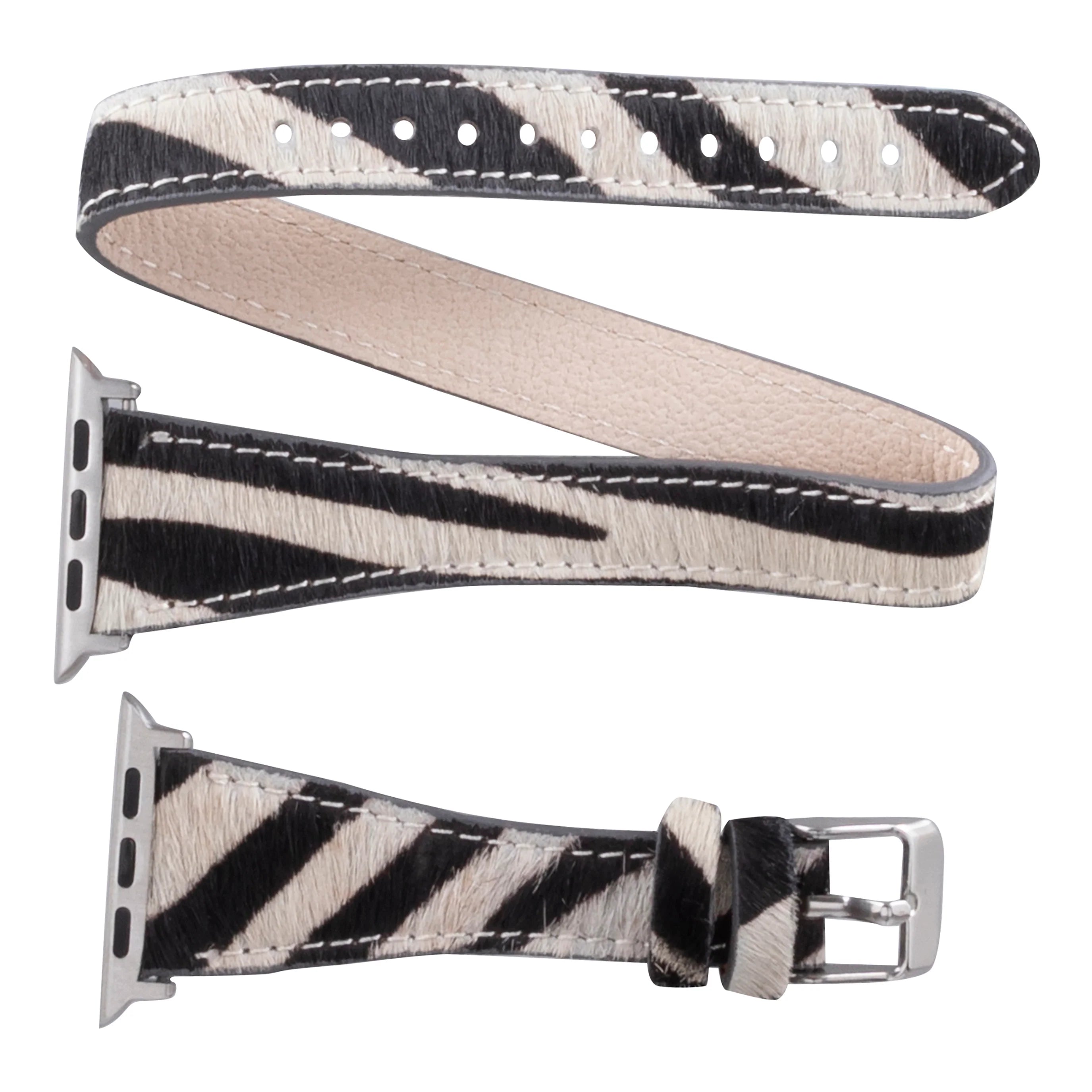 Slim Double Tour Leather Apple Watch Band