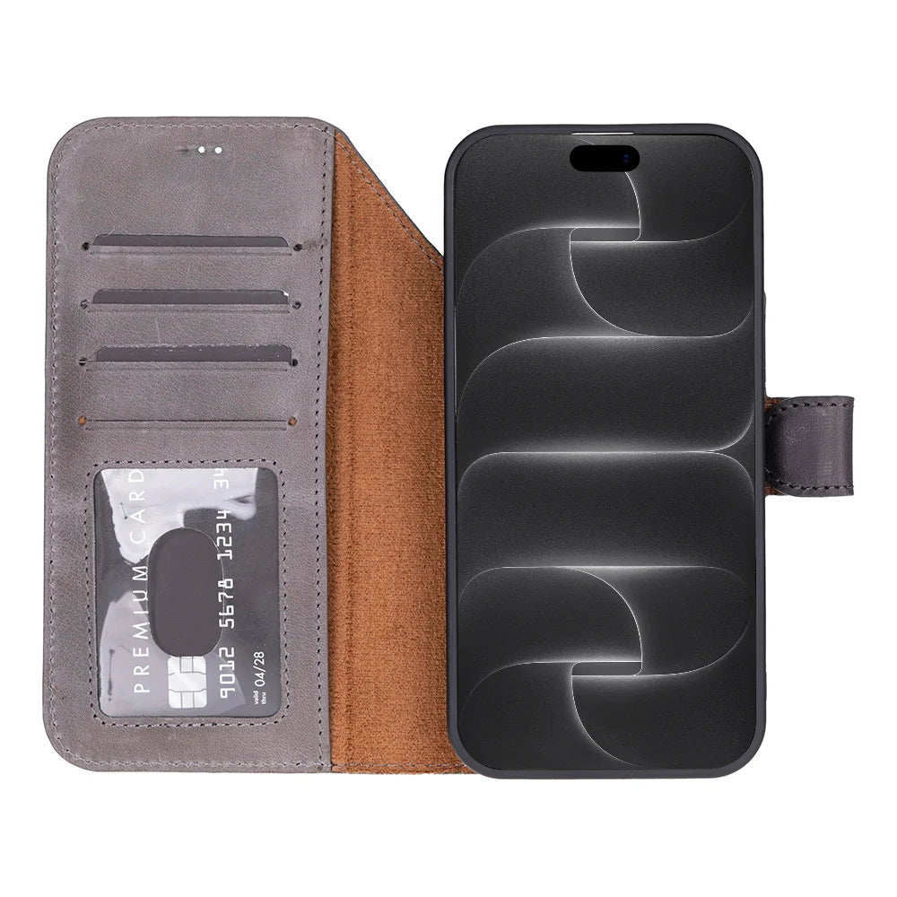 Magic iPhone 18 Pro Max Leather Detachable Wallet Case