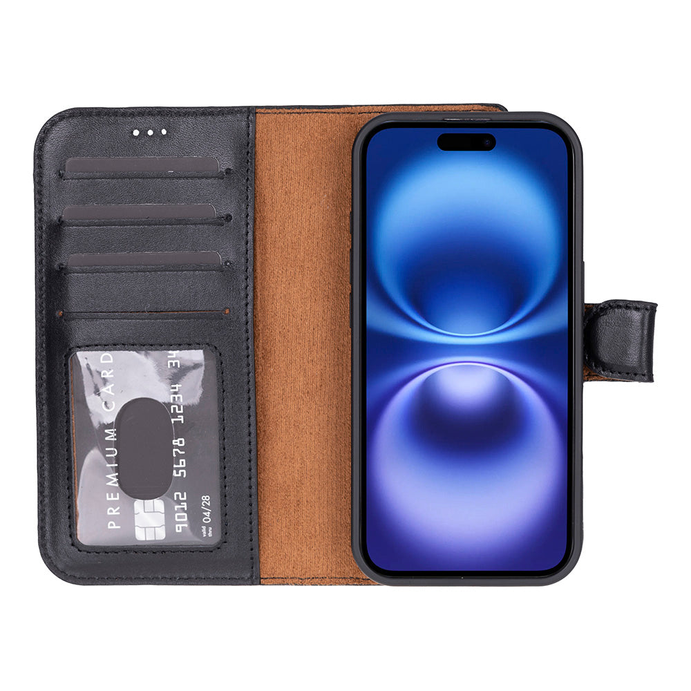 Leather iPhone 17 Detachable Wallet Case