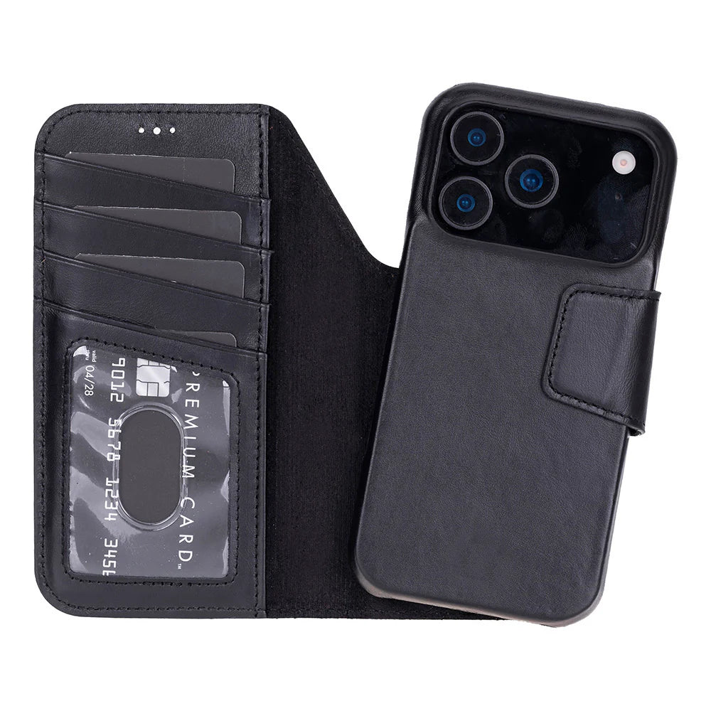 Elite Magic iPhone 17 Pro Max Leather Detachable Wallet Case