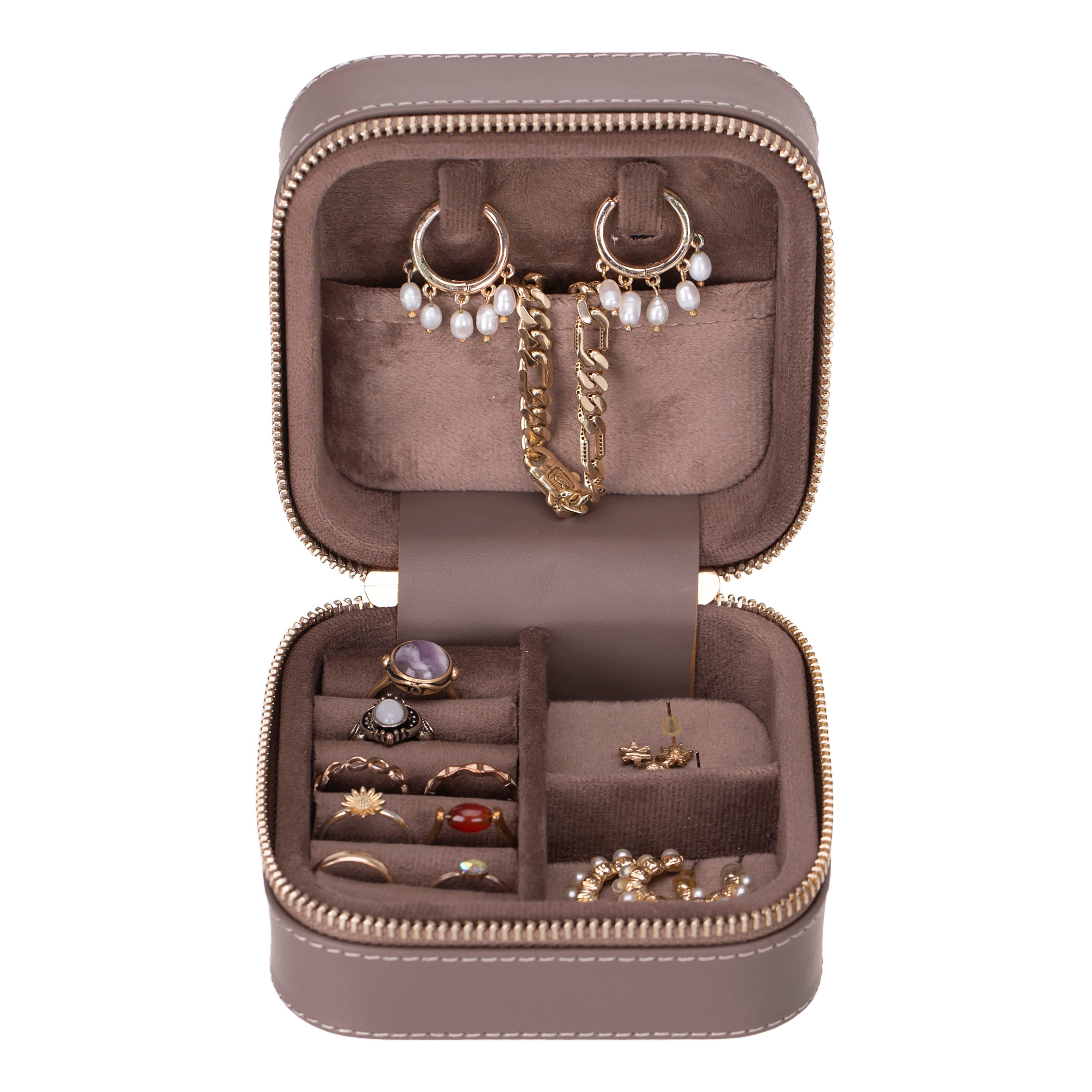 Amanda Leather Jewelry Box