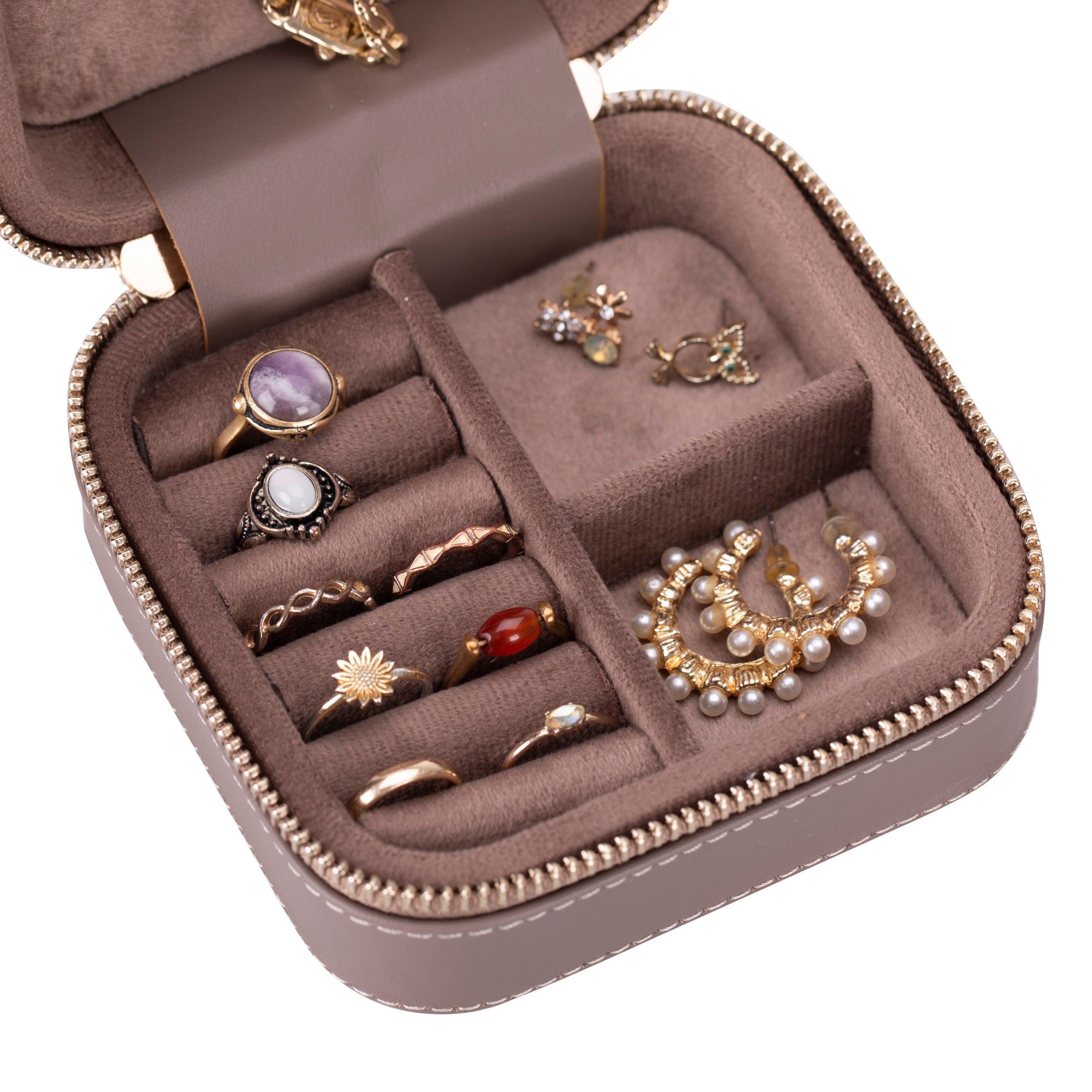 Amanda Leather Jewelry Box