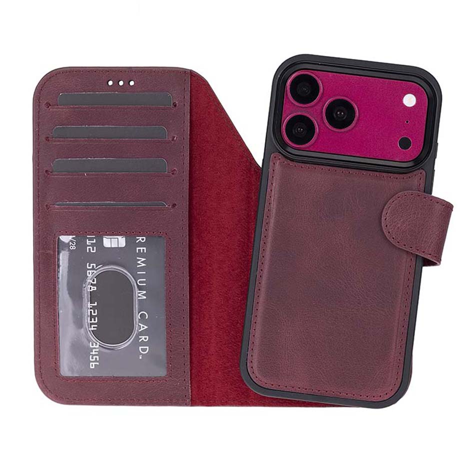 Magic iPhone 18 Pro Max Leather Detachable Wallet Case
