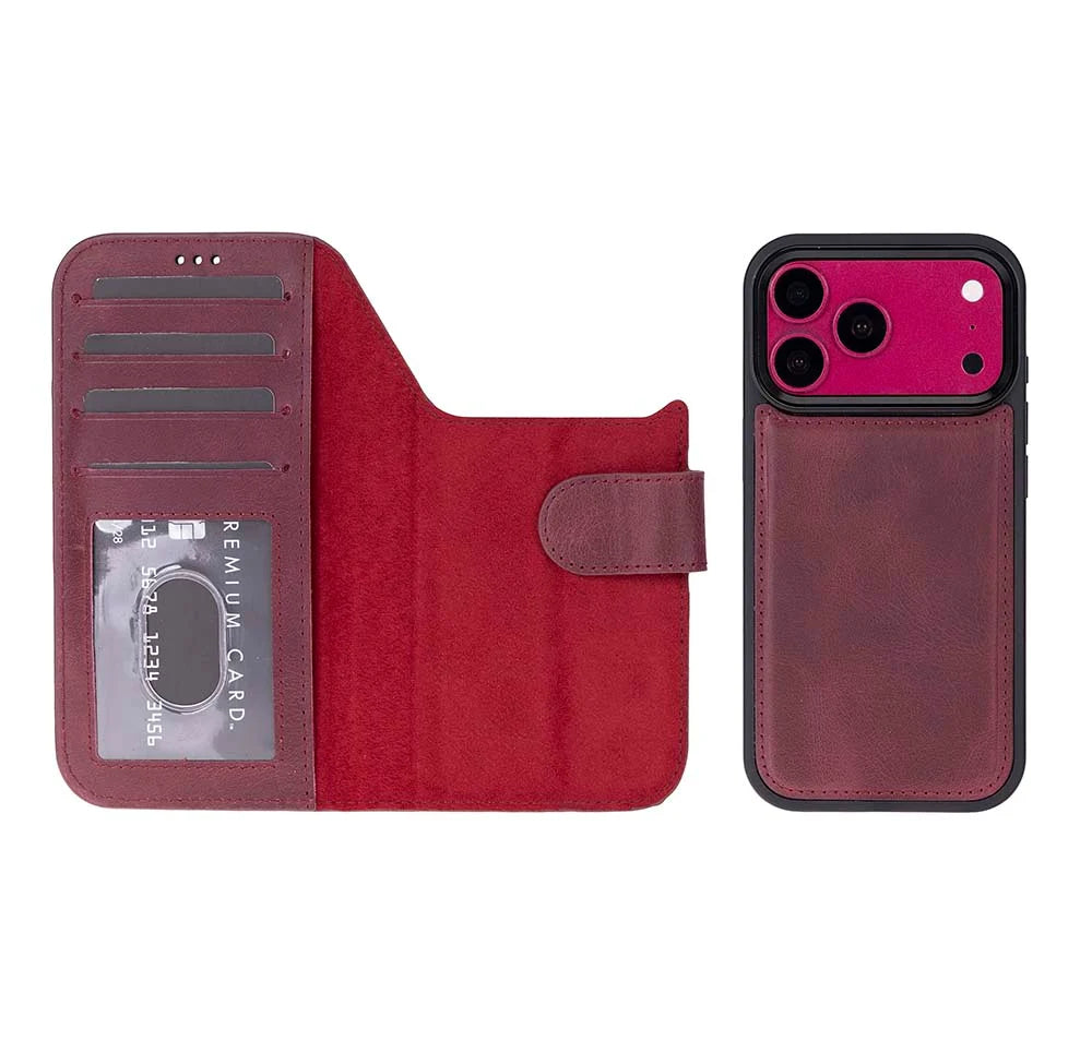 Magic iPhone 18 Pro Leather Detachable Wallet Case