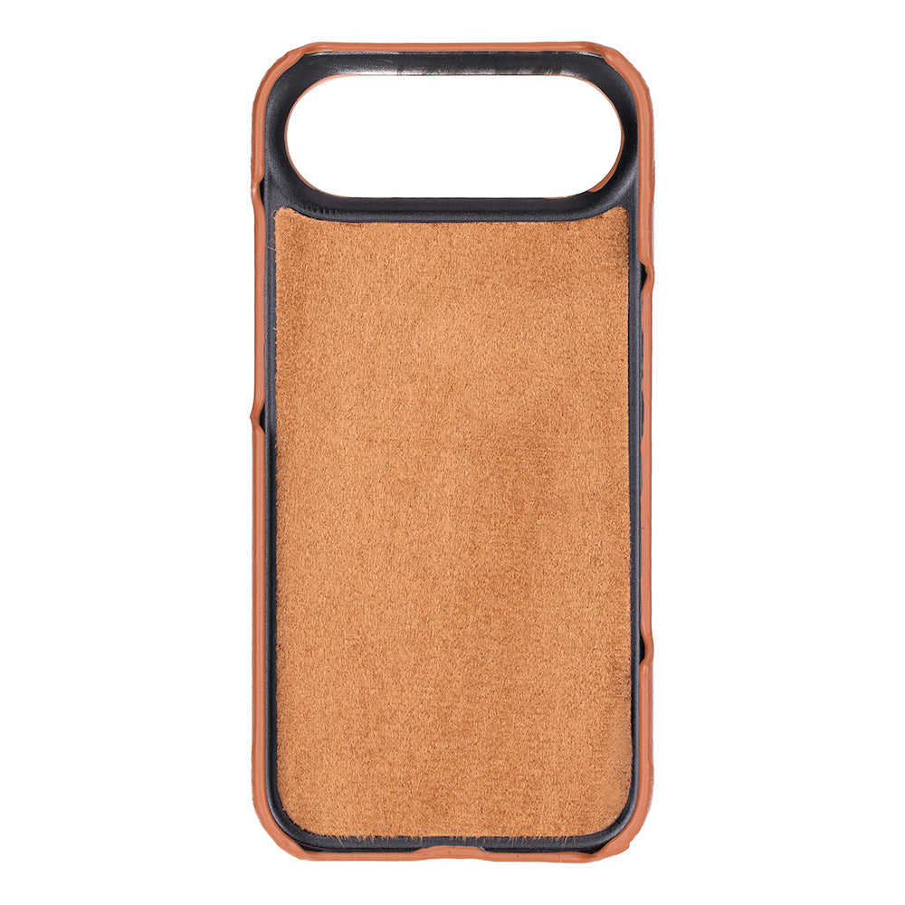Tan Leather iPhone 17 Air Cover Case