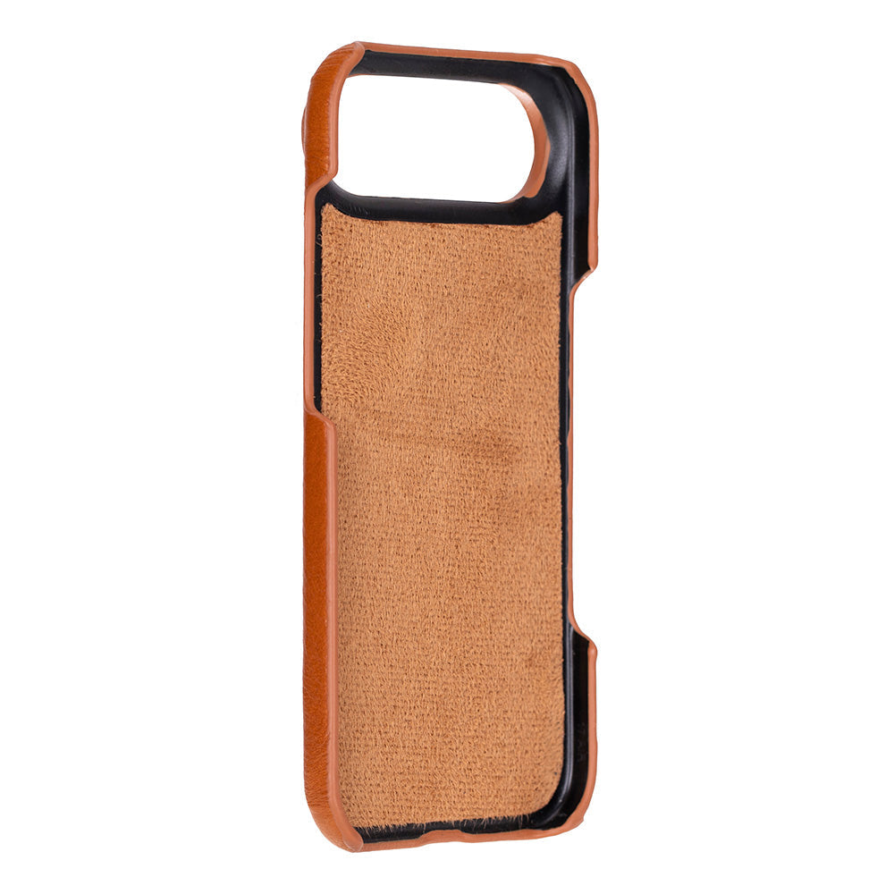 Tan Leather iPhone 17 Air Cover Case