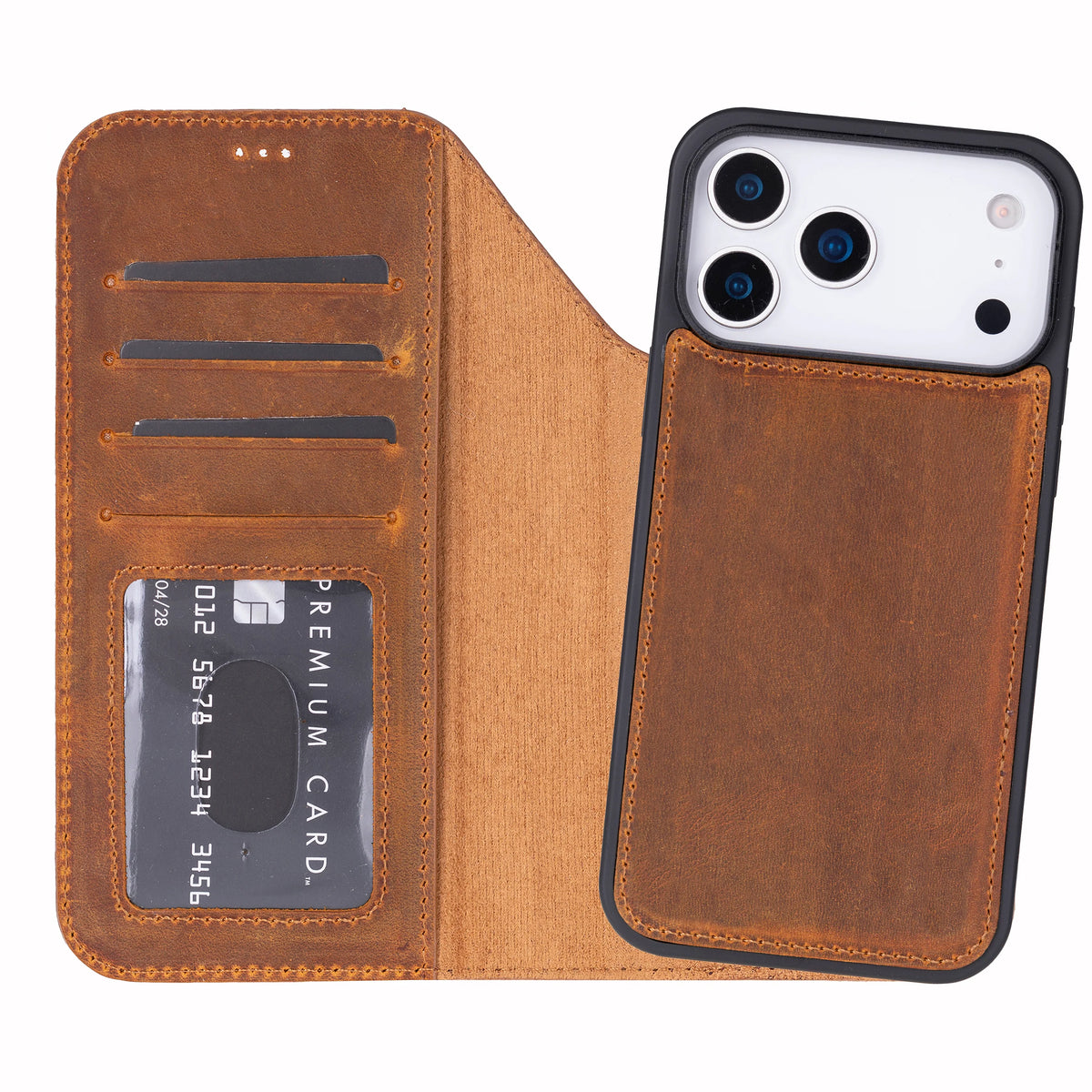 Magic iPhone 18 Pro Leather Detachable Wallet Case