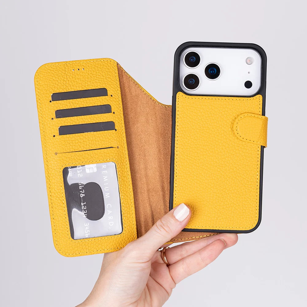 Magic iPhone 18 Pro Leather Detachable Wallet Case