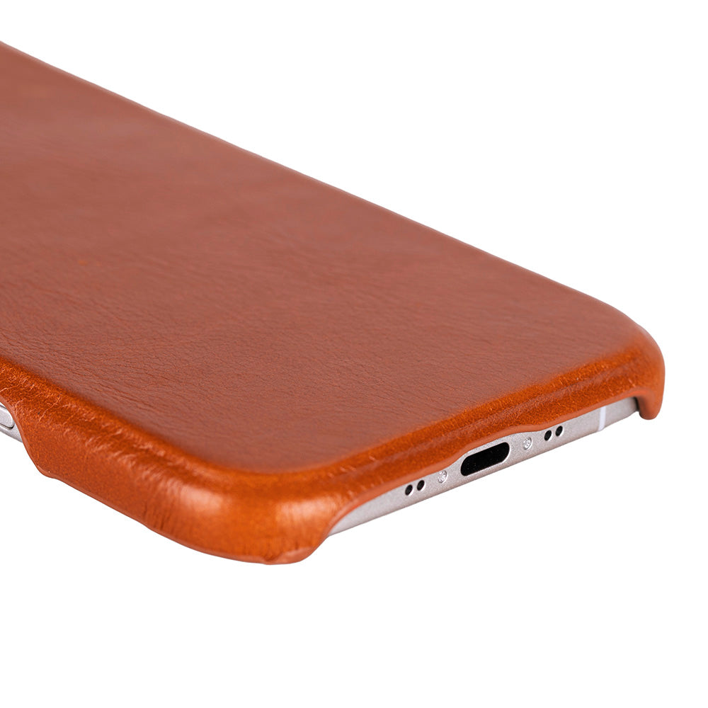Tan Leather iPhone 17 Air Cover Case