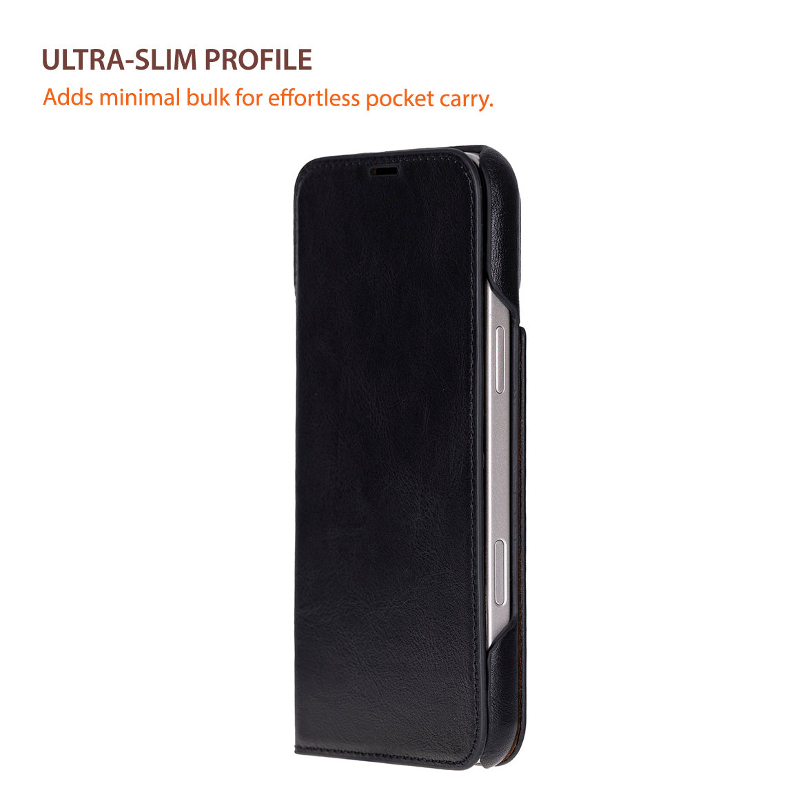 Sonat Leather iPhone 17 Pro Max Folio Case