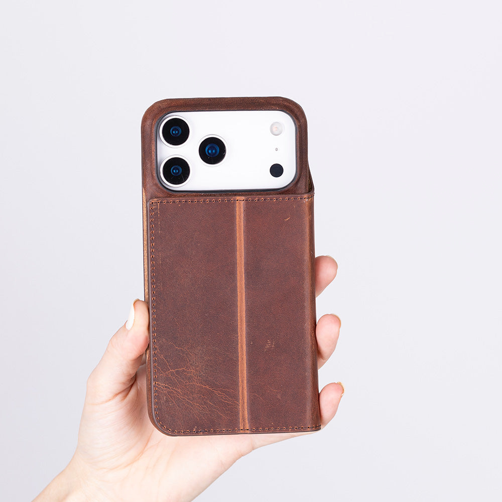 Sonat Leather iPhone 17 Pro Max Folio Case