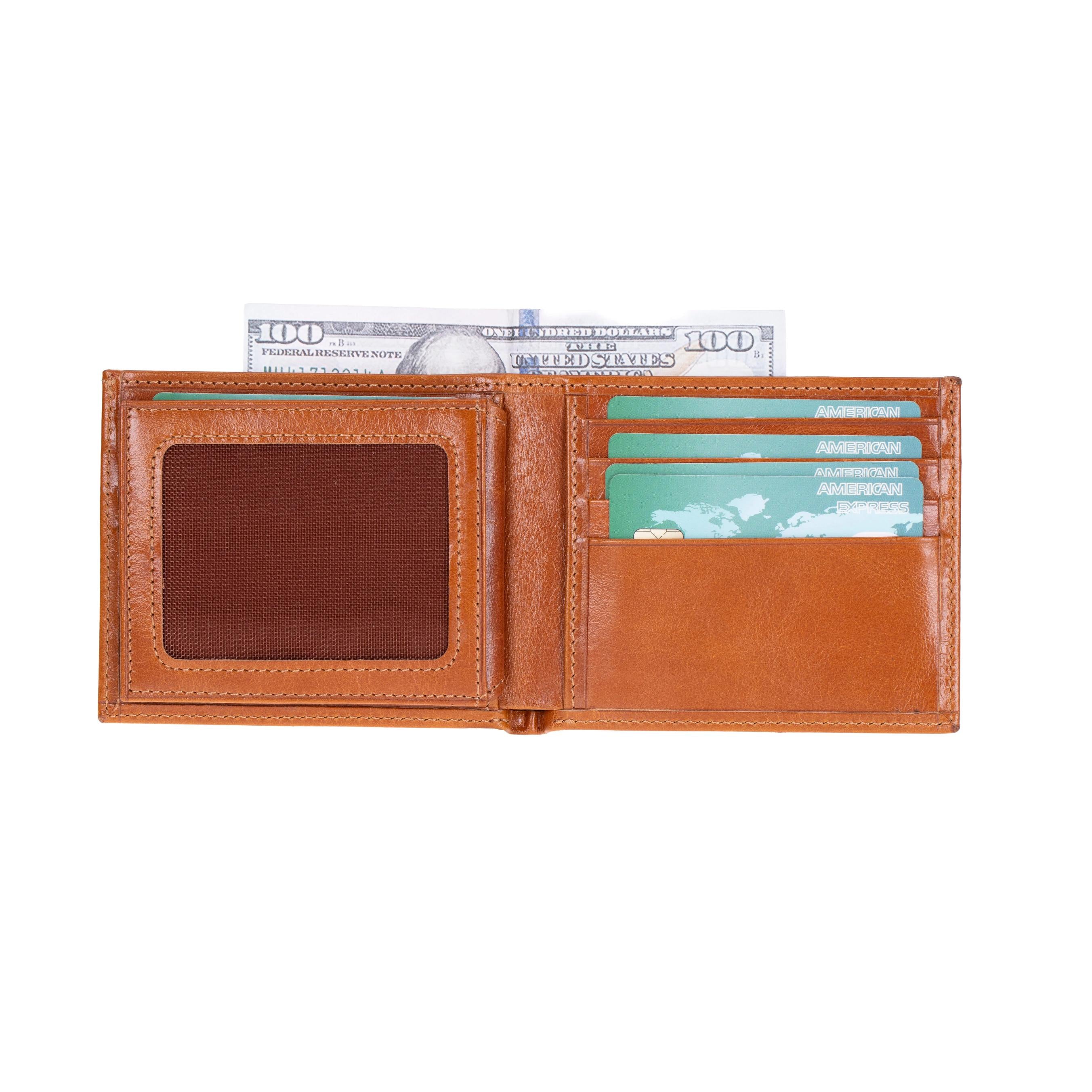 Mini Cooper Leather Bifold Wallet with Card Holder