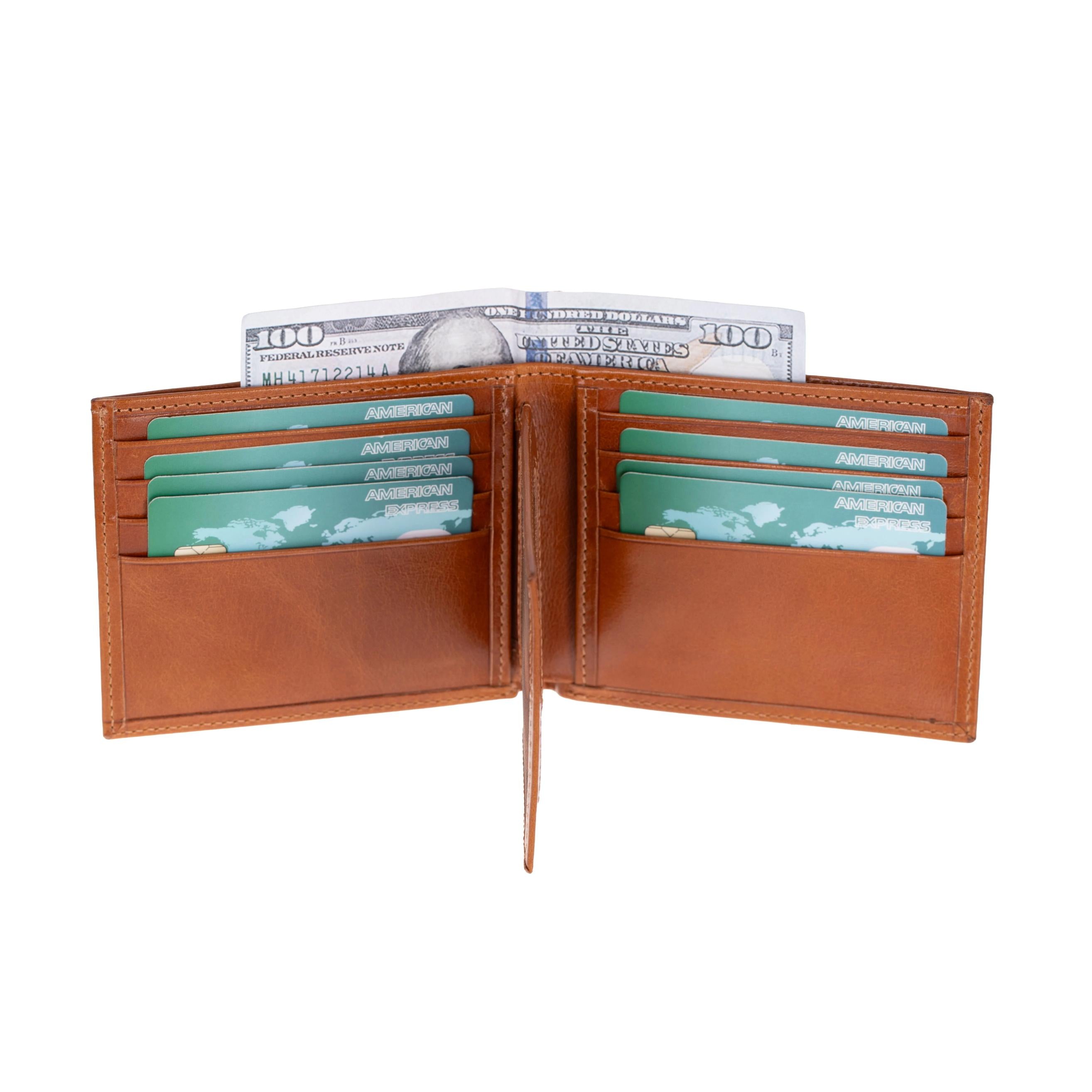 Mini Cooper Leather Bifold Wallet with Card Holder