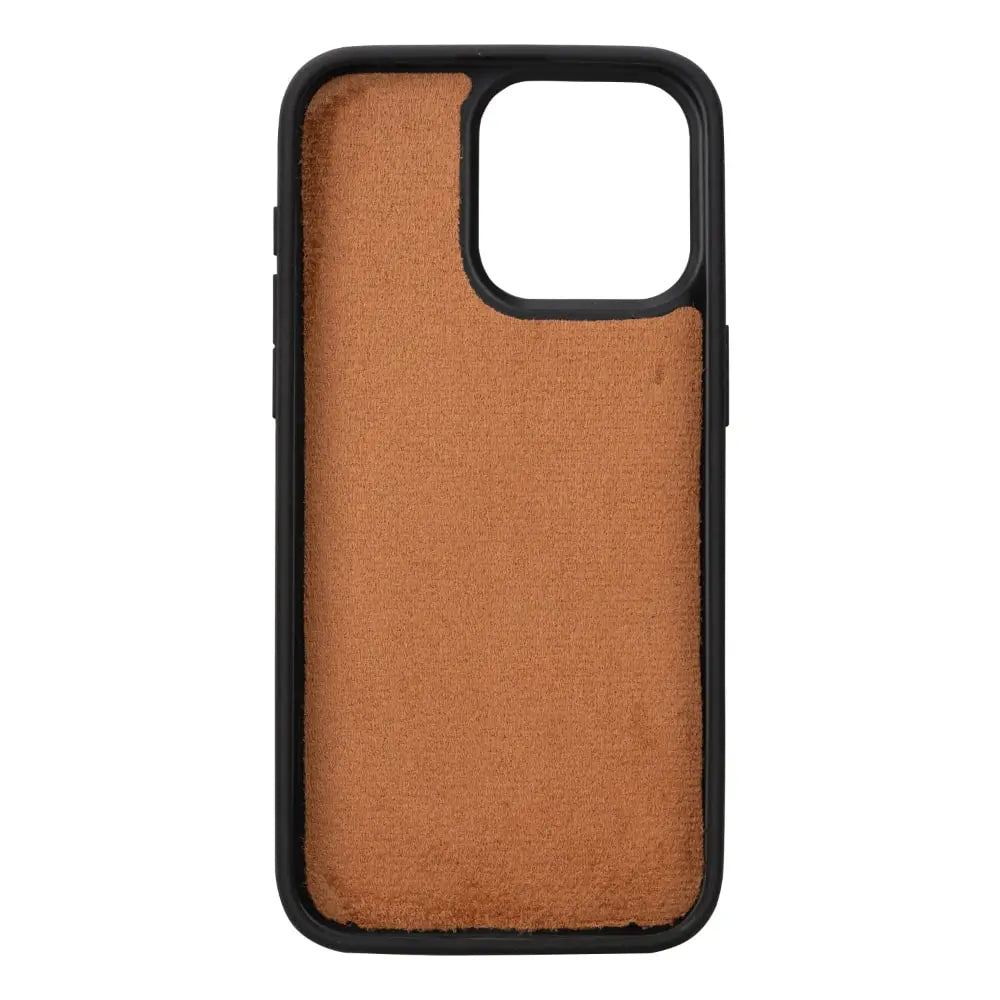 Rustic Brown Leather iPhone 15 Pro Max Detachable Card Holder Wallet Case with Magsafe-Bomonti