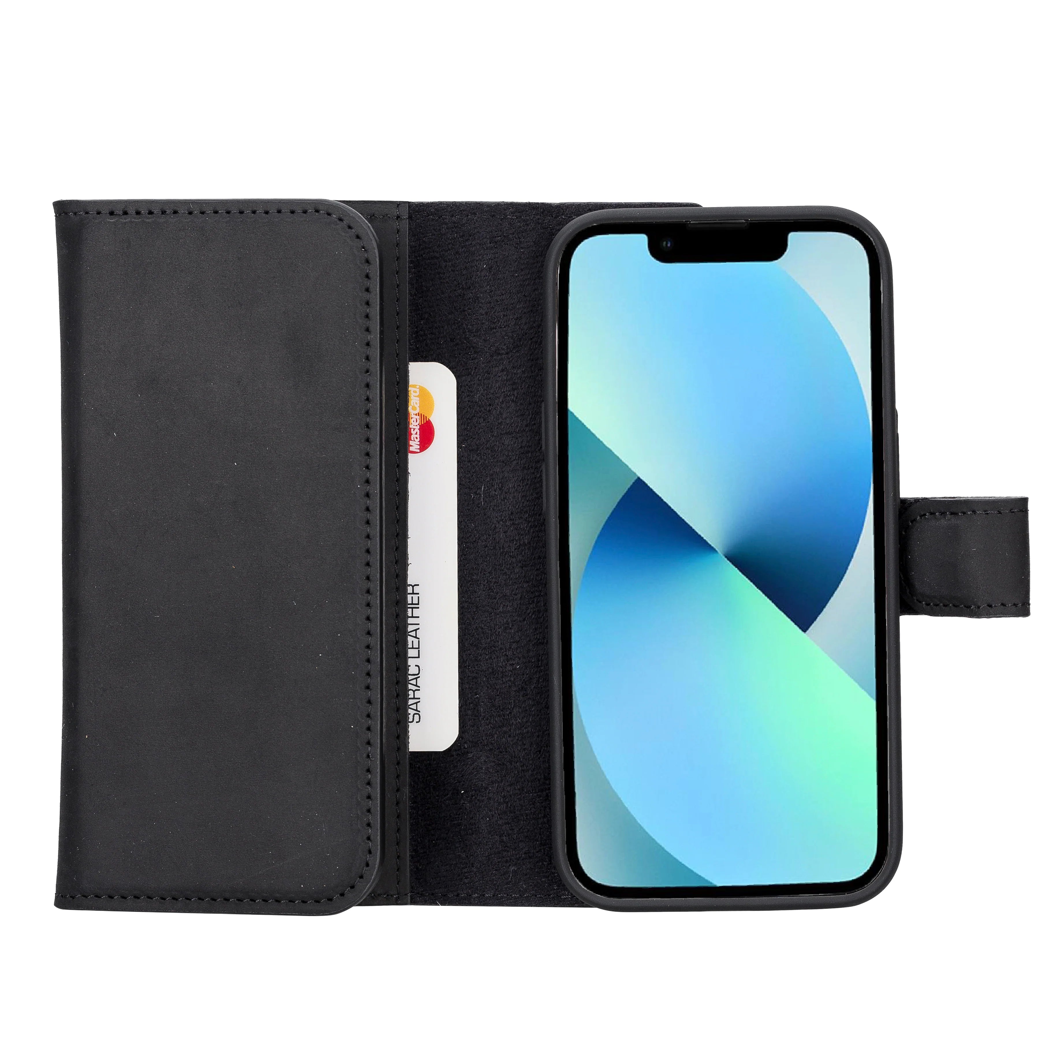 Santa iPhone 16 Pro Max Leather Detachable Wallet Case