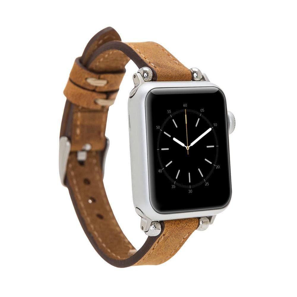 B2B - Leather Apple Watch Bands - Ferro Seamy Style G19 Bomonti