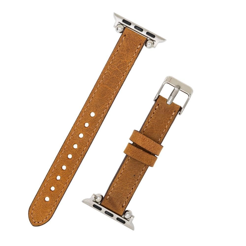 B2B - Leather Apple Watch Bands - Ferro Seamy Style Bomonti