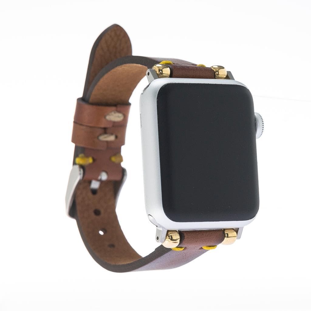 B2B - Leather Apple Watch Bands - Ferro Seamy Style RST2EF Bomonti