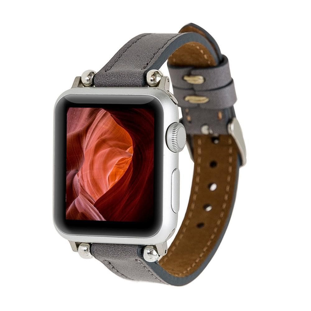 B2B - Leather Apple Watch Bands - Ferro Seamy Style RST9 Bomonti