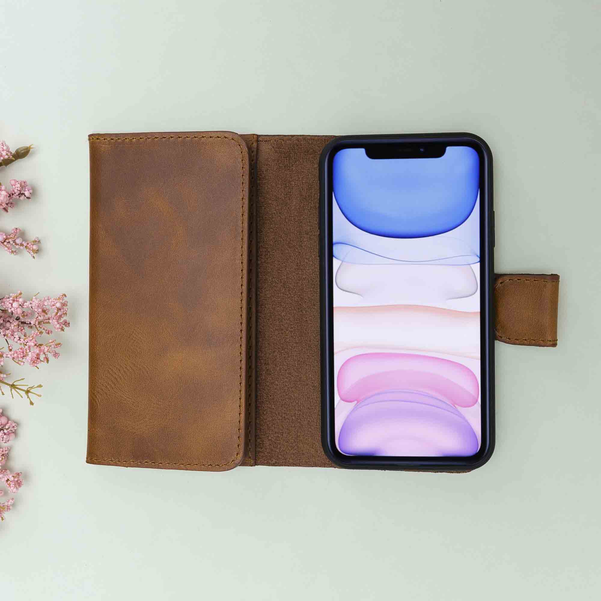 Santa iPhone 11 Pro Leather Detachable Wallet Case