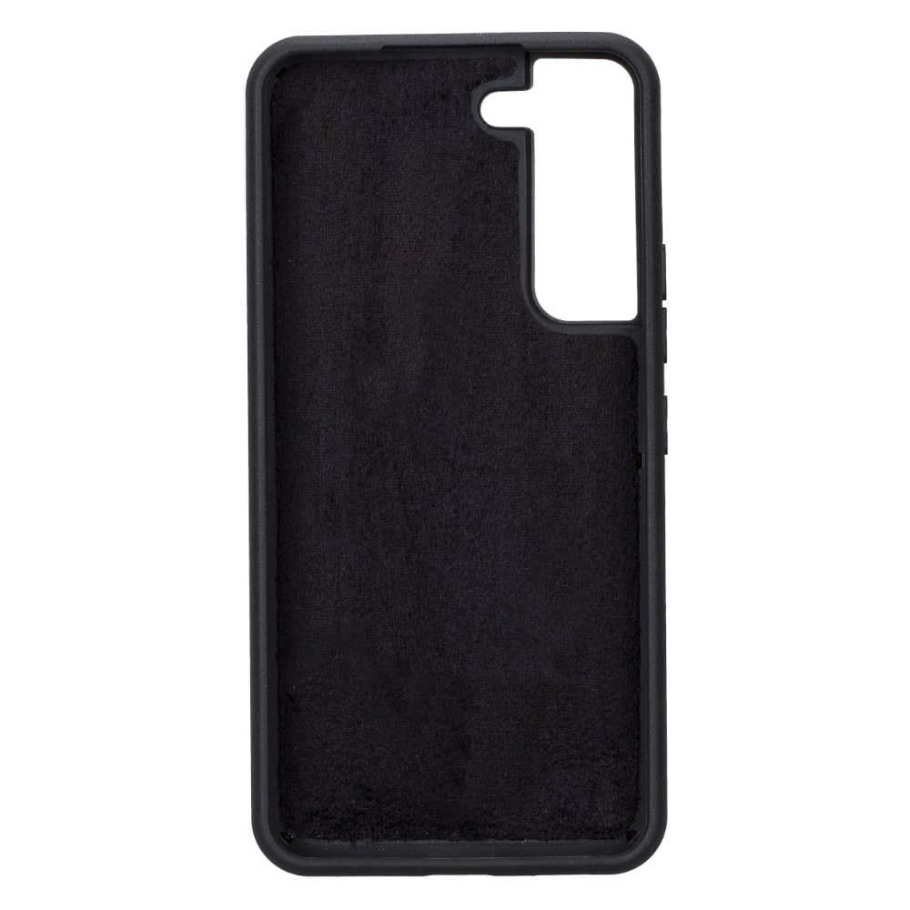 Black Leather Samsung Galaxy S22 Wallet Case with Card Holder - Bomonti Leather - 6