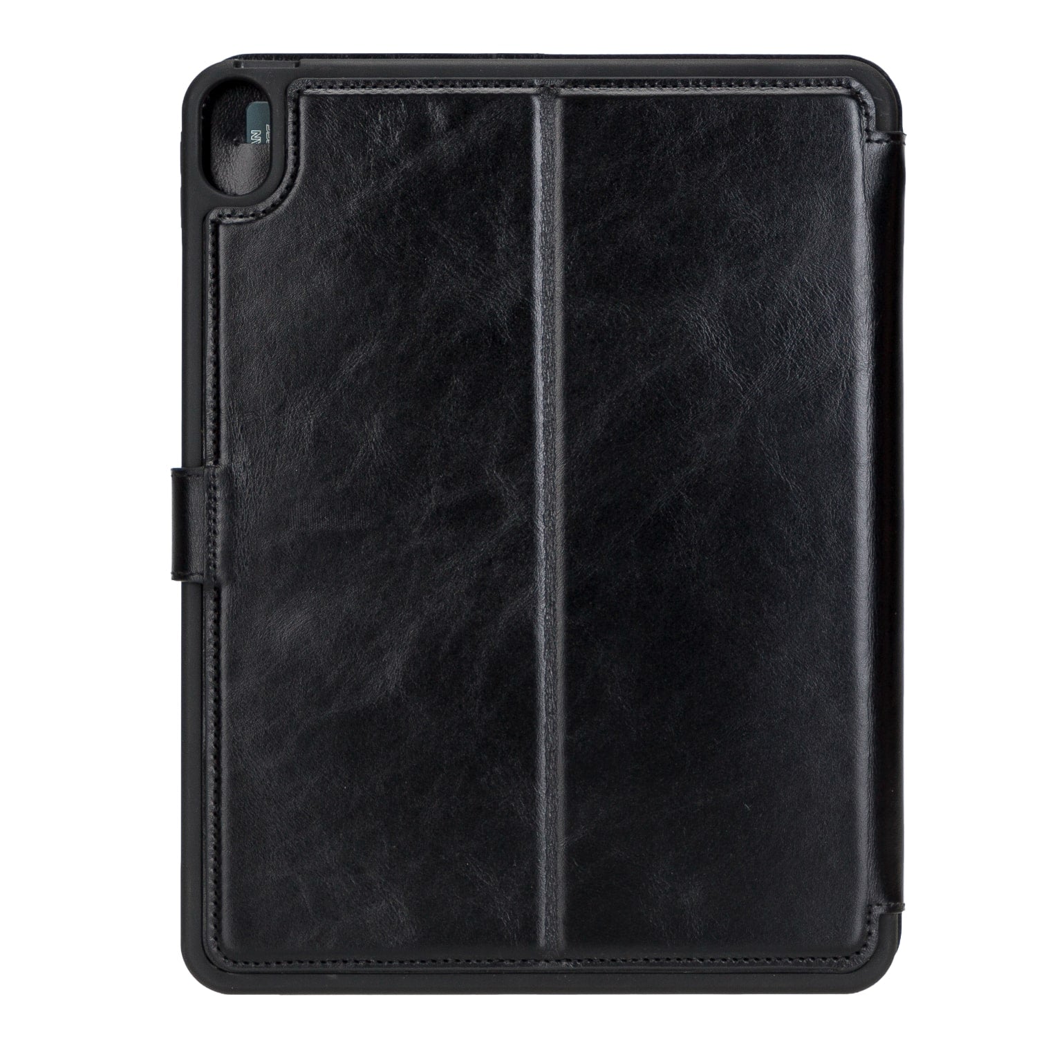 Black Leather iPad Air 10.9 Inc Smart Folio Case with Apple Pen Holder - Bomonti - 4