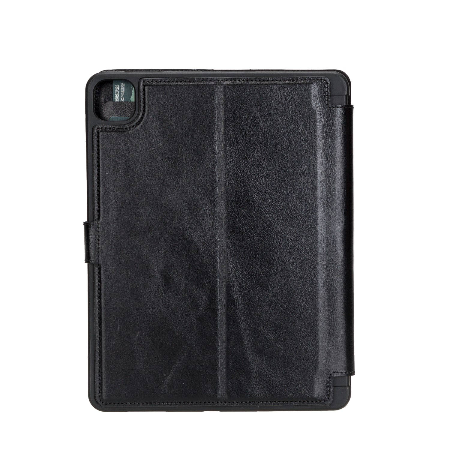 Black Leather iPad Pro 11 Inc Smart Folio Case with Apple Pen Holder - Bomonti - 4