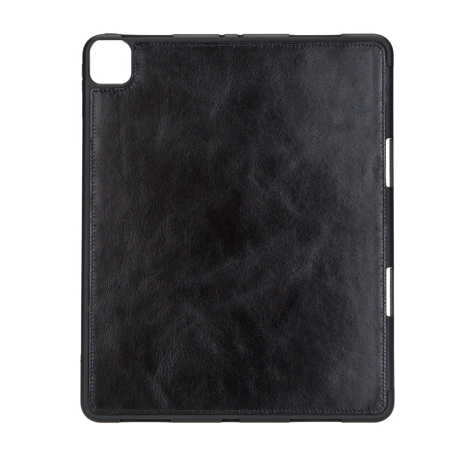 Black Leather iPad Pro 12.9 Inc Smart Folio Case with Apple Pen Holder - Bomonti - 5
