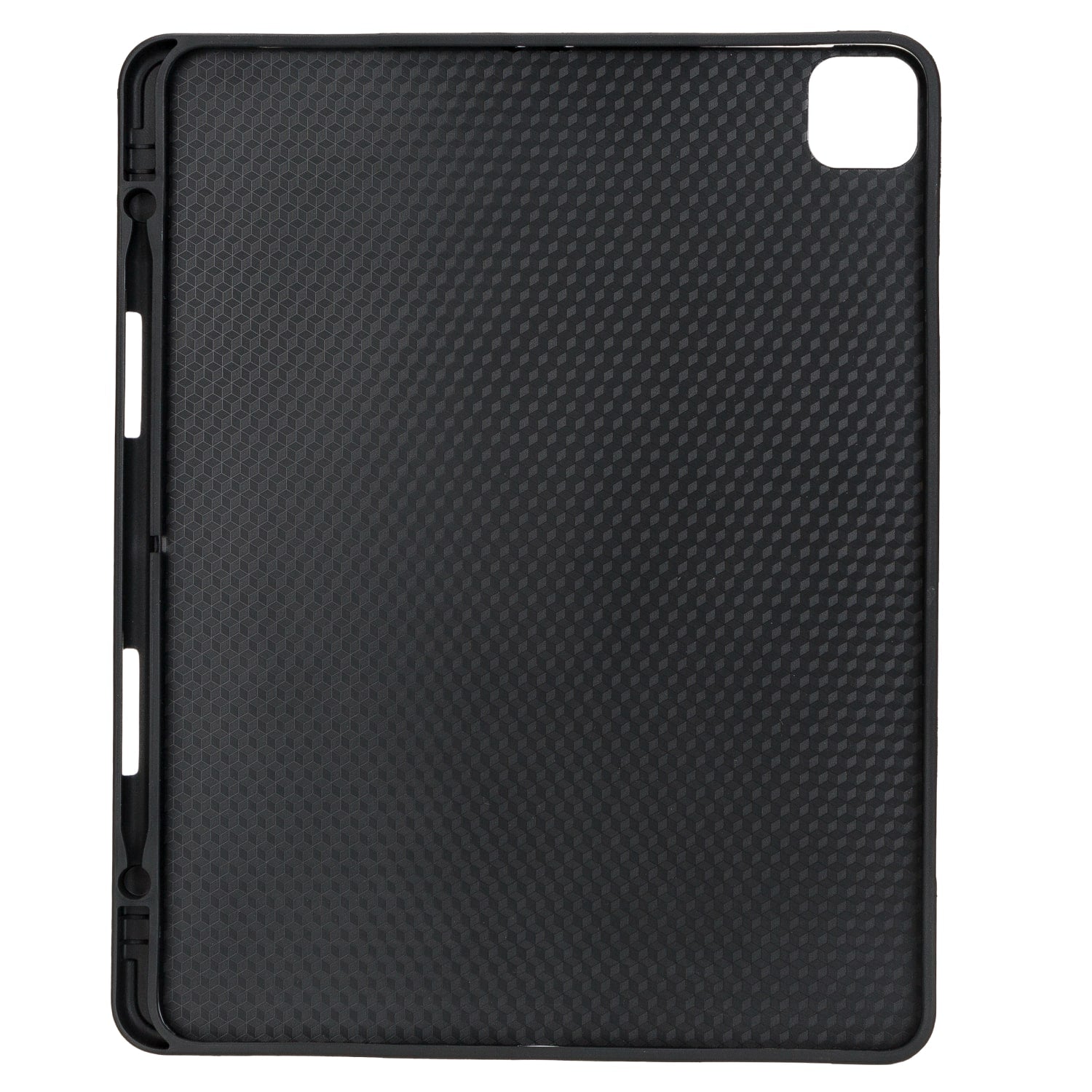 Black Leather iPad Pro 12.9 Inc Smart Folio Case with Apple Pen Holder - Bomonti - 6
