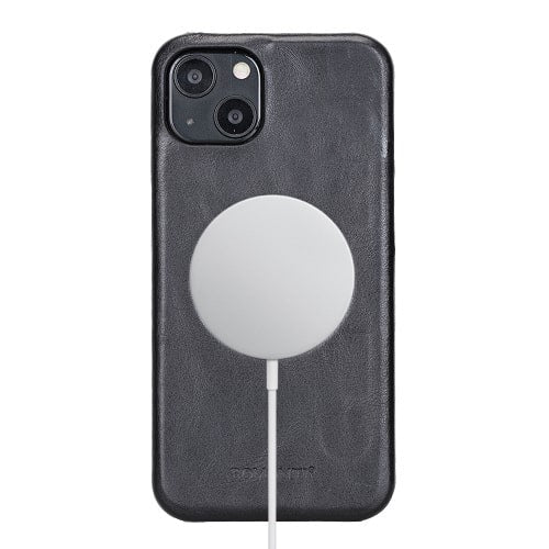 Rostar Black Leather iPhone 13 Detachable Bi-Fold Wallet Case with Mag Safe & Card Holder - Bomonti - 16